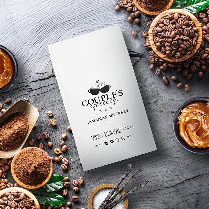 Couple?™s Coffee Ground Coffee | Gives Back to Military Families | Jamaican Me Crazy | Vanilla