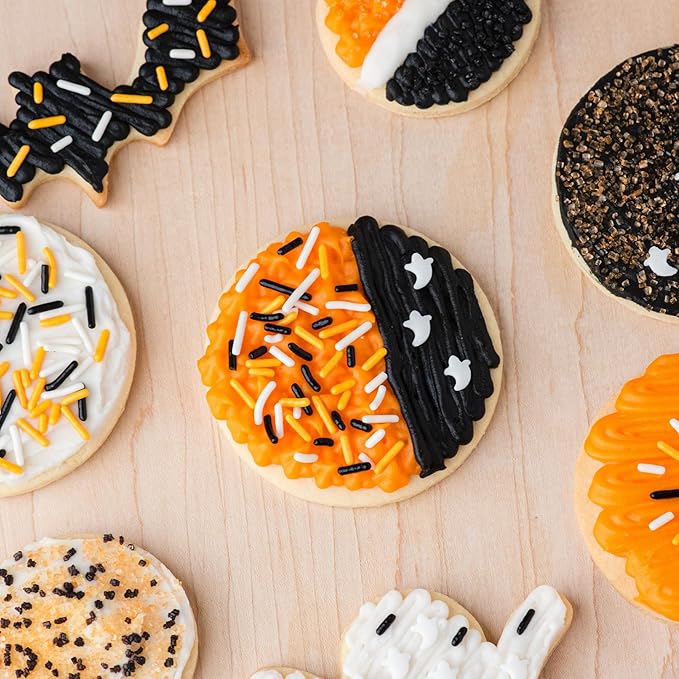 Sweets Indeed Dye-Free Halloween Sprinkles 4-Pack ??11.57 oz Natural Spooky Decorating Set |