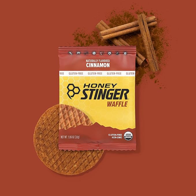 Honey Stinger Organic Gluten Free Cinnamon Waffle, Energy Stroopwafel for Exercise, Endurance and