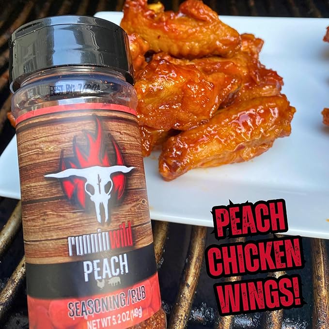 Gourmet BBQ Peach Rub Seasoning – Bursting with Sweet, Smoky & Bold Peach Flavor | Runnin' Wild