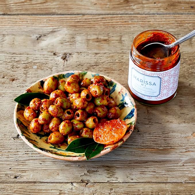 Villa Jerada, Harissa, 6 oz, Fiery Moroccan Hot Sauce with Preserved Lemon, The Perfect Amount of