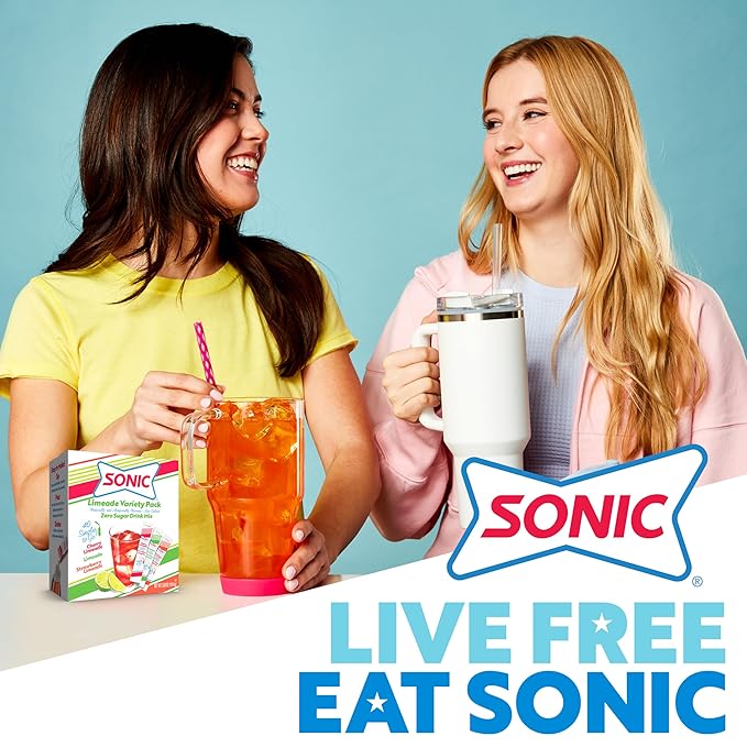 Sonic Singles To Go Variety Pack, Watertok Powdered Drink Mix, Includes 3 Flavors, Cherry Limeade