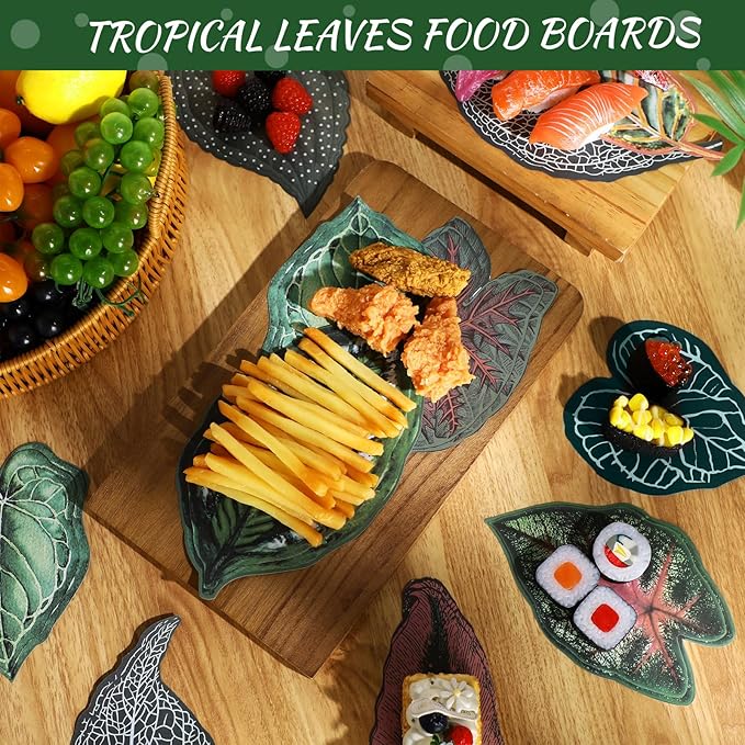 180 Pcs Parchment Paper Leaves, 8.66 in Charcuterie Board Tropical Parchment Paper Leaves Cheese