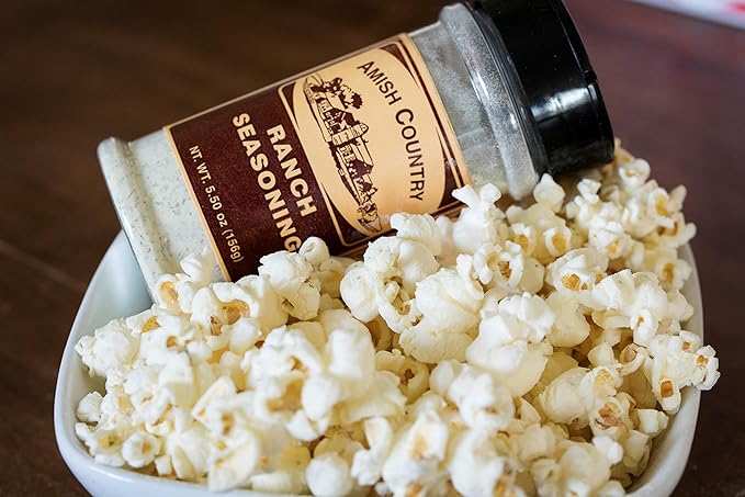 Amish Country Popcorn | Seasoning Variety Pack | BallPark Style ButterSalt - 5.5 oz and Ranch - 5.5