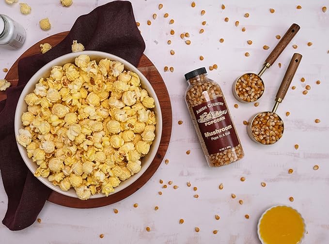 Amish Country Popcorn | 2-14 oz Bottles | Mushroom Popcorn Kernels | Old Fashioned, Non-GMO and