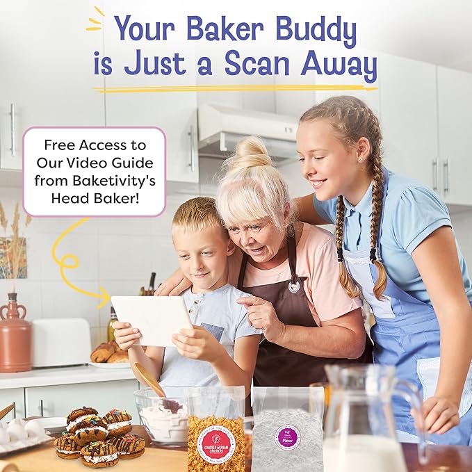 Baketivity x Duff Goldman S?셫ores Sandwich Cookies Kit Kids Baking Set Cooking Kits for Kids with