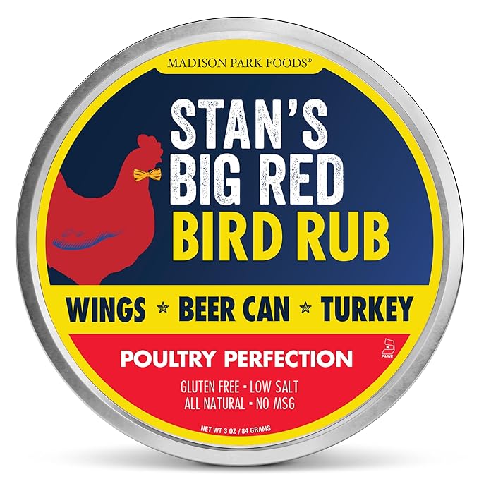 Stan?™s Big Red Bird Rub ??Poultry Seasoning for BBQ Chicken and Fried Turkey ??Perfect Beer Can