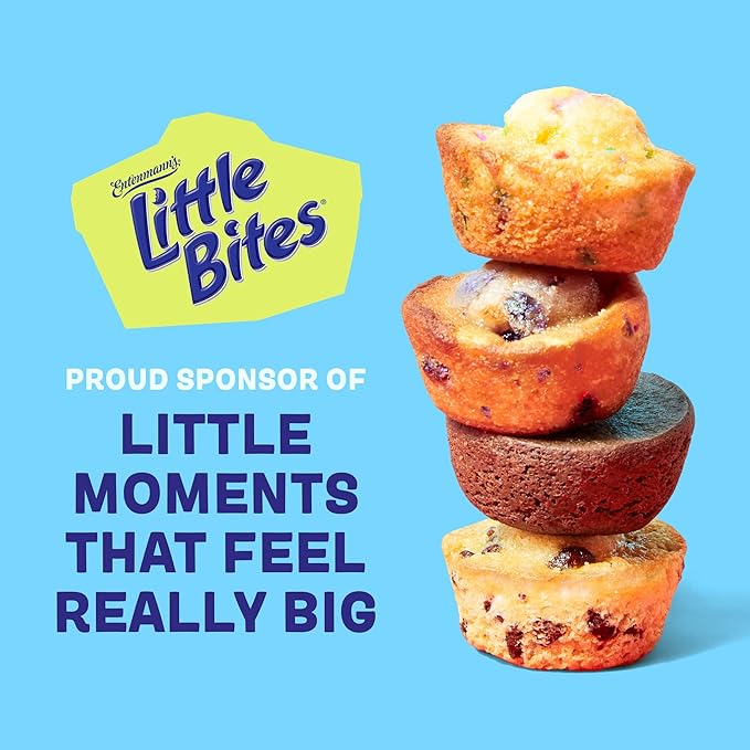 Entenmann's Little Bites Blueberry Mini Muffins | Made with Real Blueberries | 1 pack (20 pouches