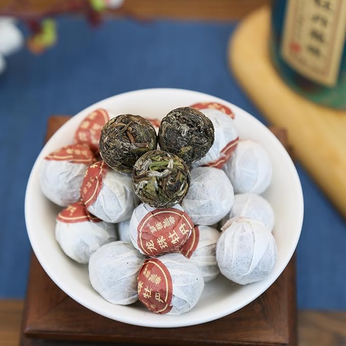 XIXICHA White Peony Tea White Tea Pearls 2013Yr Bai Mu Dan Aged White Tea Loose Leaf Fuding White