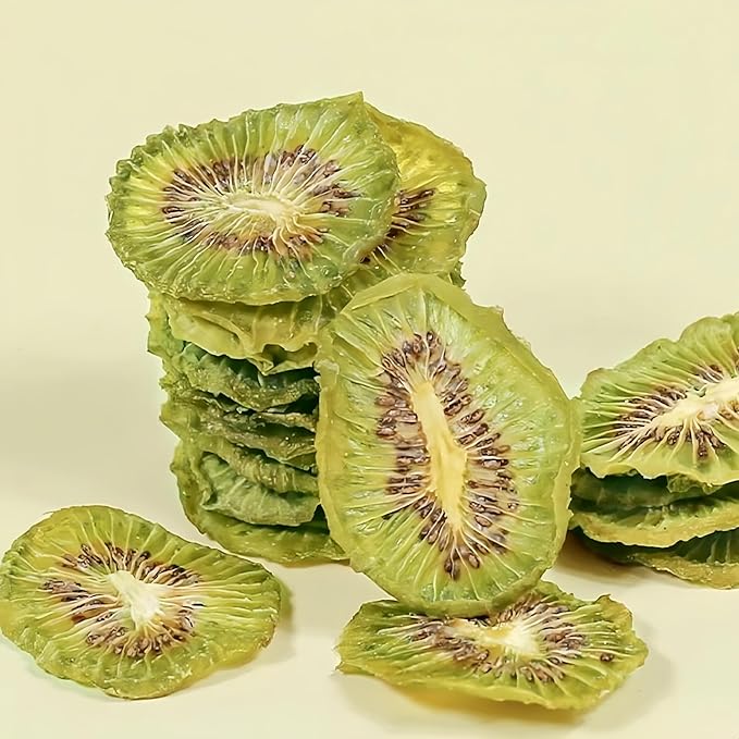 Premium Drying Kiwi Slices 6oz - 100% Sweet & Tart Snack, Perfect for Smoothies, Yogurt Recipes