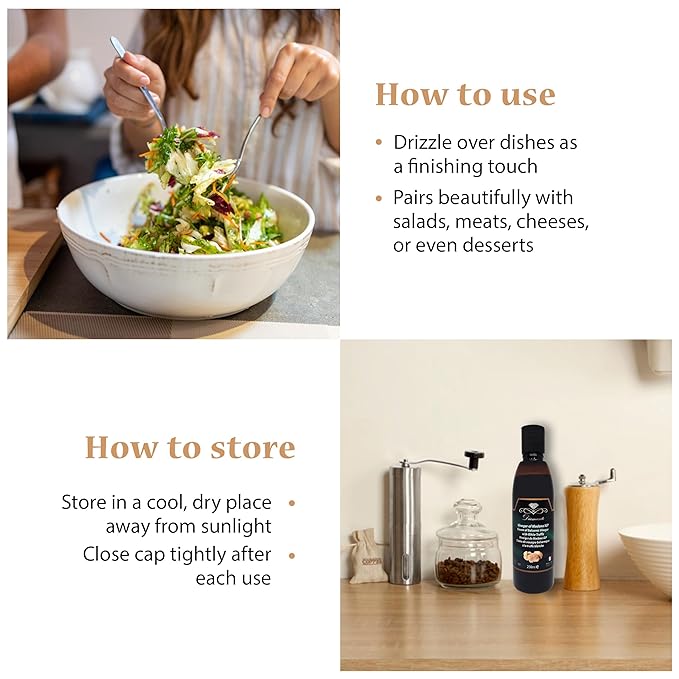 Diamante Italy Cream of Balsamic Vinegar with White Truffle Vinegar of Modena IGP - Gourmet &
