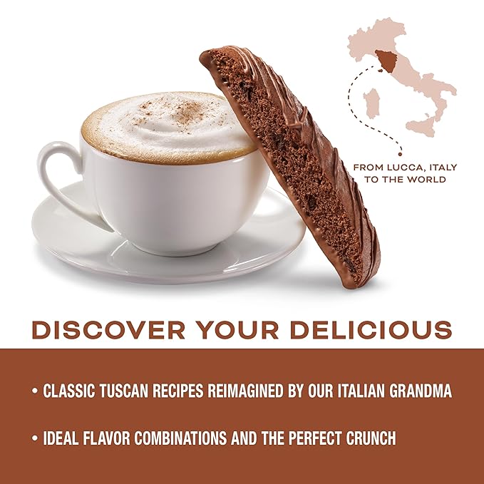 Nonni's Triple Chocolate Biscotti Italian Cookies - 6 Boxes Triple Chocolate Italian Biscotti