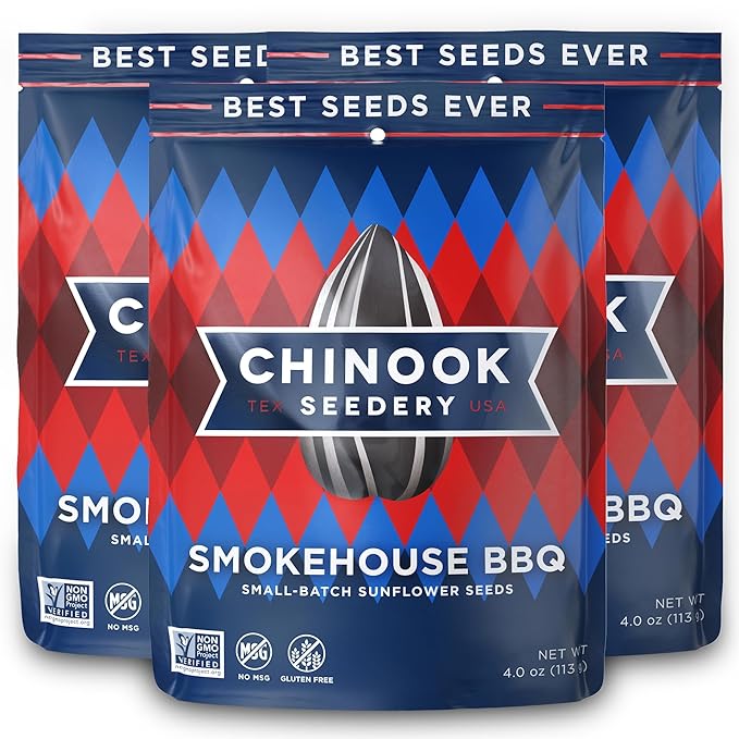 Chinook Seedery Roasted Sunflower Seeds - Jumbo Seeds Keto Snacks - Best For Snack Packs - Gluten