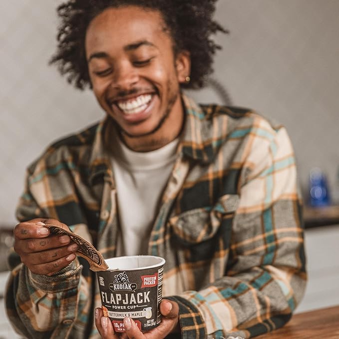Kodiak Cakes Instant Pancake & Flapjack Cups, Buttermilk & Maple, High Protein, 100% Whole Grains