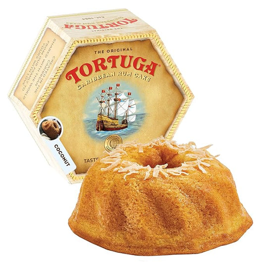 TORTUGA Caribbean Coconut Rum Cake - 32 oz Rum Cake - The Perfect Premium Gourmet Gift for Gift