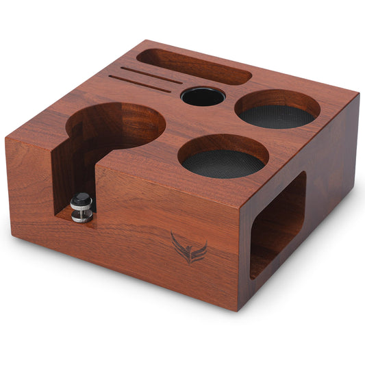 KNODOS 54mm Espresso Tamping Station For Breville Espresso Machine Accessories Rosewood Tamper