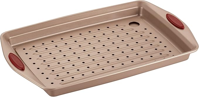 Rachael Ray Cucina Nonstick Bakeware Set with Grips, Nonstick Cookie Sheet / Baking Sheet with