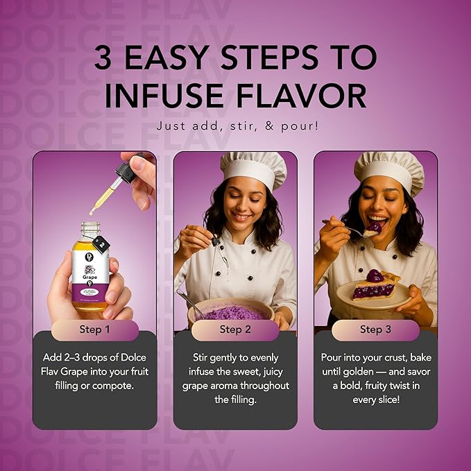 Dolce Flav Grape Extract ??2 Ounce Oil-Soluble Kosher, Sugar-Free, Concentrated Fruit Flavor for