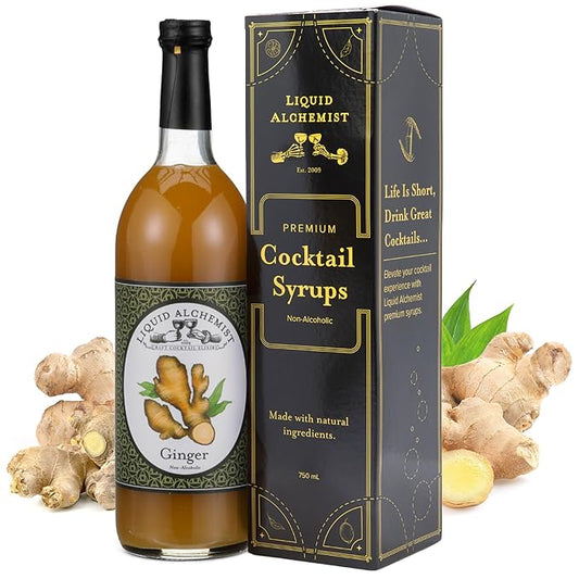 Liquid Alchemist Ginger Syrup for Cocktails - Real Ingredients Make our Liquid Ginger Puree for