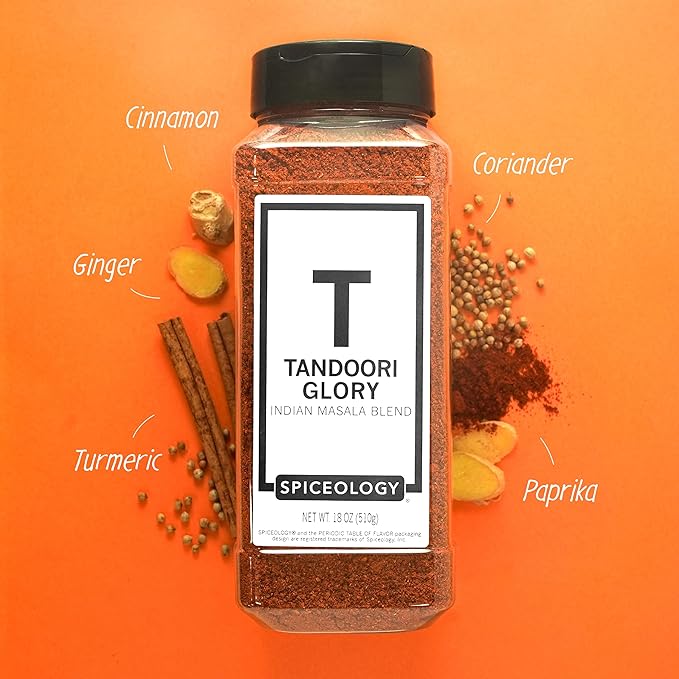 Spiceology - Tandoori Glory - Indian Masala Blend - Curry Spices and Seasonings - Use On: Chicken