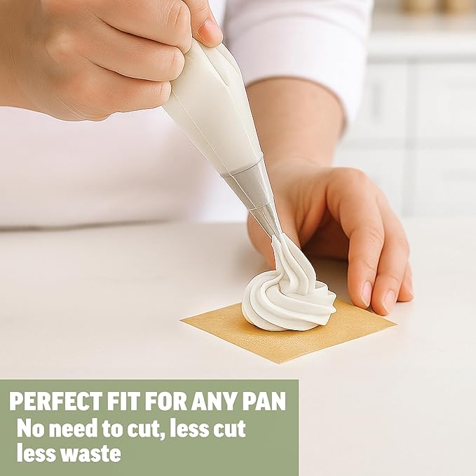 Zenlogy Unbleached Parchment Paper Squares 2x2 (400 Sheets) - Perfect for Storing Freezing