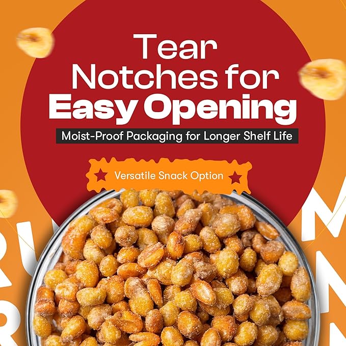 Three Amigos Corn Nuts Suger Free, 100% Vagan, Peanut Free Non-GMO (All Natural Ingredients)