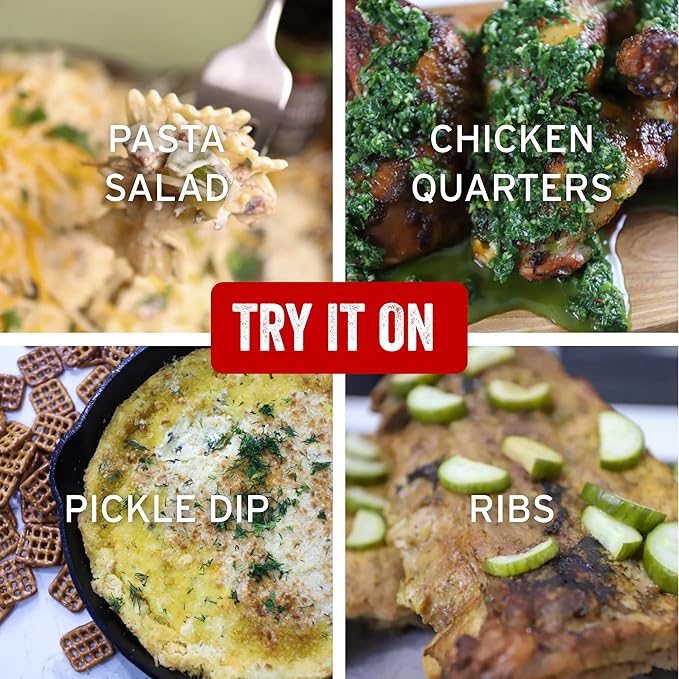 PS Seasoning Spicy Dill Pickle Wing Rub - Hot Chicken Seasoning with Vinegar, Red Pepper, Dill