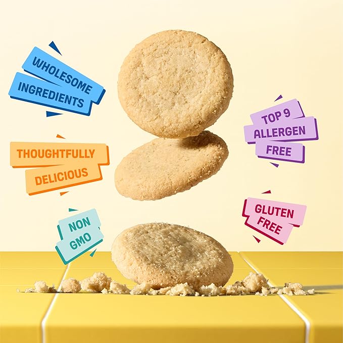 Partake Gluten Free Vanilla Wafers Cookies - Vegan - Free From the Top 9 Allergens Including Dairy