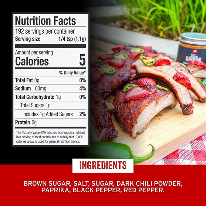 PS Seasoning Blue Ribbon Rib Rub - Sweet and Smoky Competition Style BBQ Seasoning for Smoking and