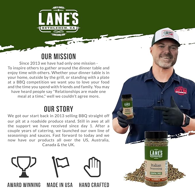Lane's Italian Seasoning Blend Spices and Seasonings, All-Natural Italian Herbs Seasoning For Any