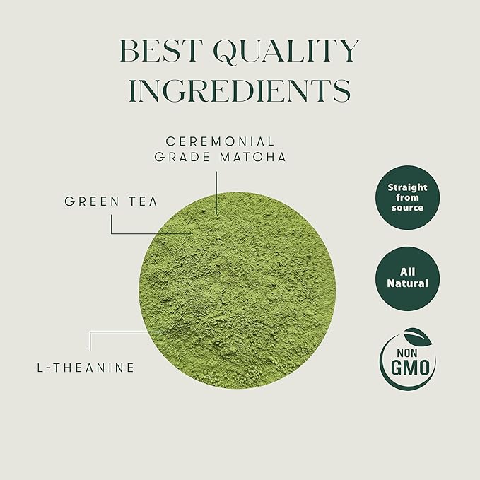 Luxmi Estates - Pure Matcha - Ceremonial Grade Matcha Powder - 50g | Organic, Stone-Ground Matcha