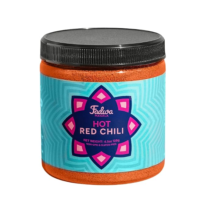 Fadwa Masala Hot Red Chili Powder - 4.5 oz Jar, Authentic Desi Spices for Pakistani & Indian