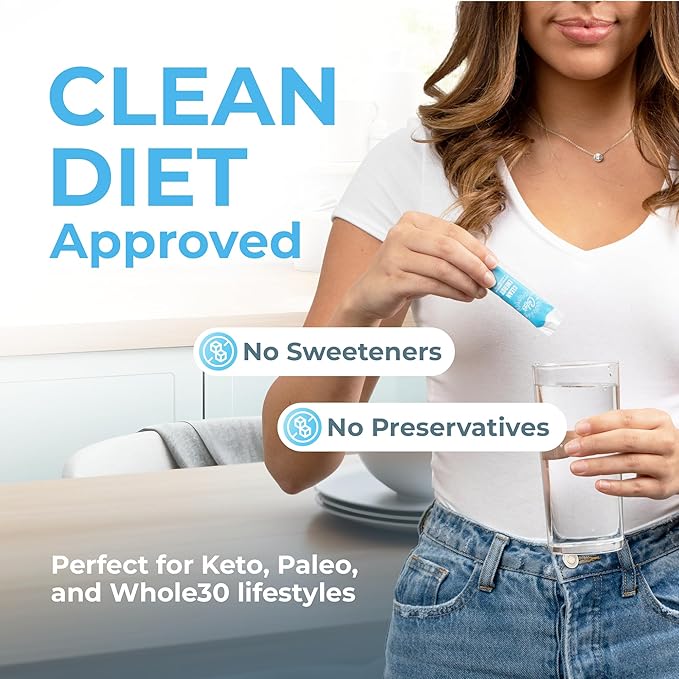 Curly's Clean Energy Caffeine & Electrolyte Sticks - Energize Your Favorite Drink - Keto, Paleo &