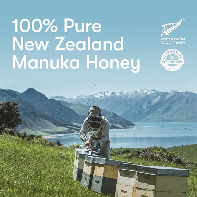 New Zealand Honey Co. Pure Manuka Honey UMF 24+ | 17.6oz | 500g Raw Honey