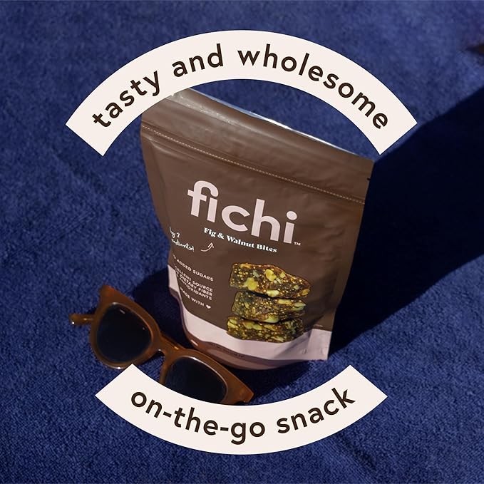 Fichi Fig and Nut Bites, a Wholesome and Delicious Gluten-Free Italian Fruit and Nut Snack (Two