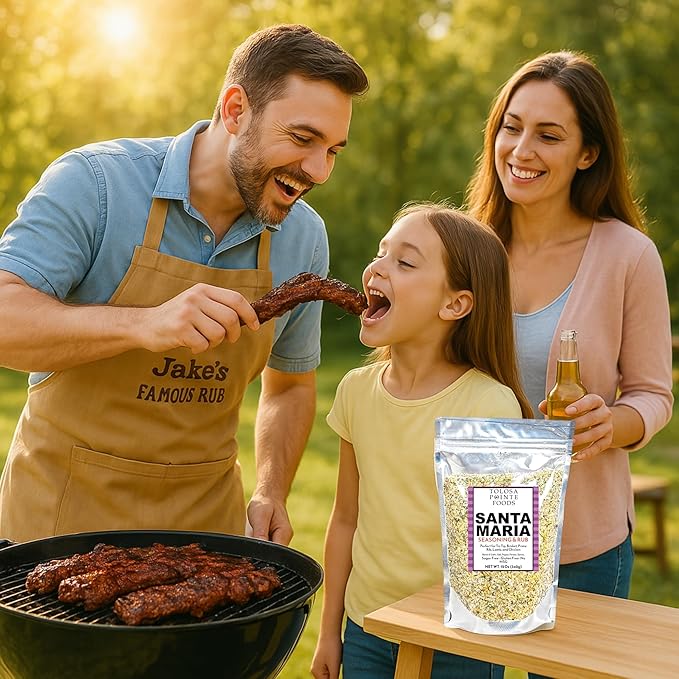Tolosa Pointe Santa Maria Seasoning & BBQ Rub, 12 Oz, Sugar Free, Gluten Free, for Tri Tip, Pork