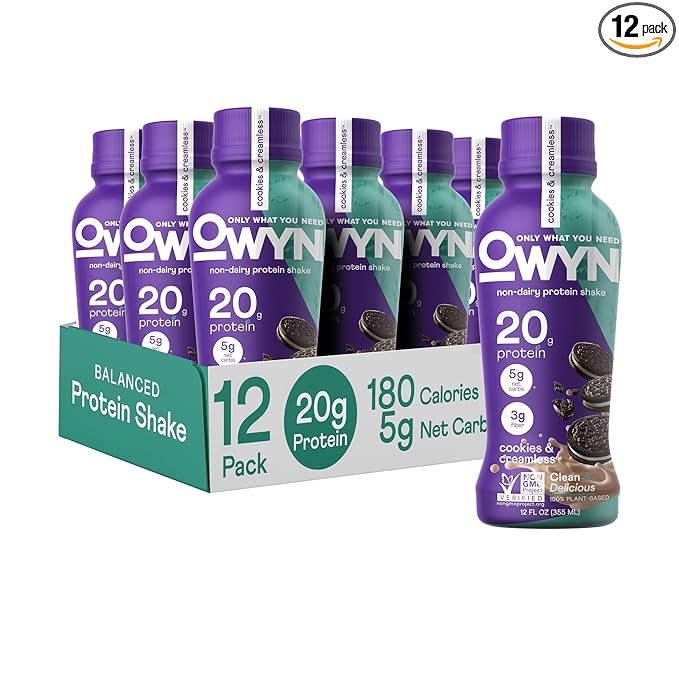 OWYN Only What You Need Plant Based Protein Shake, 20g Vegan Protein from Organic Pumpkin Seed