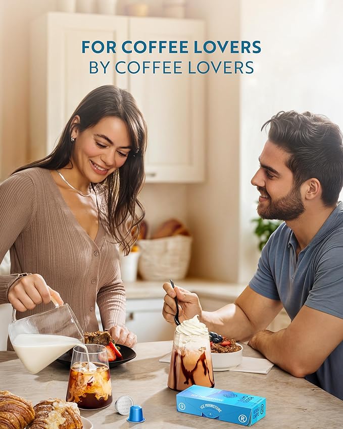 ROSSO CAFFÈ Espresso Coffee Pods for Nespresso Original Machines - 80 Capsules Ice Pack, 2 Rich and
