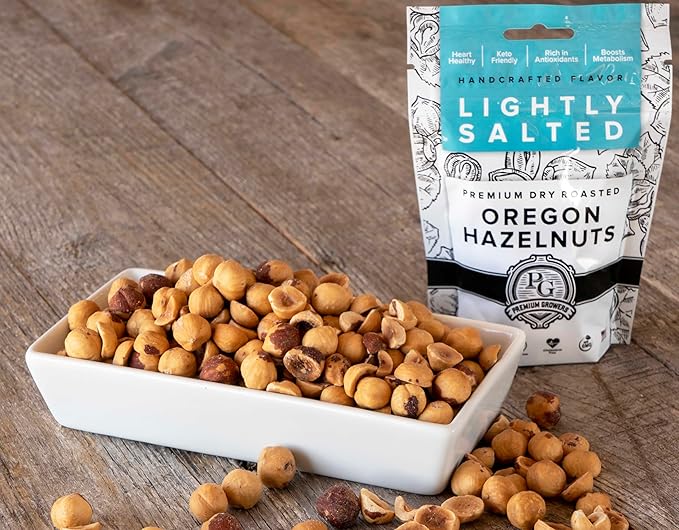 Oregon Farm To Table - Hazelnuts from Premium Growers - Dry Roasted - Lightly Salted ??Kosher