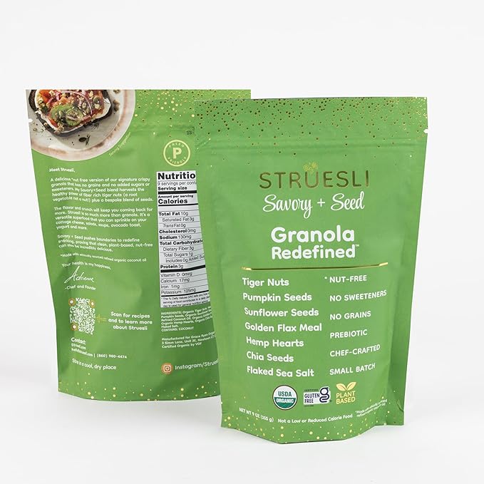 Struesli - Organic Savory + Seed Granola Redefined | No Added Sweeteners, No Grains | Keto & Paleo