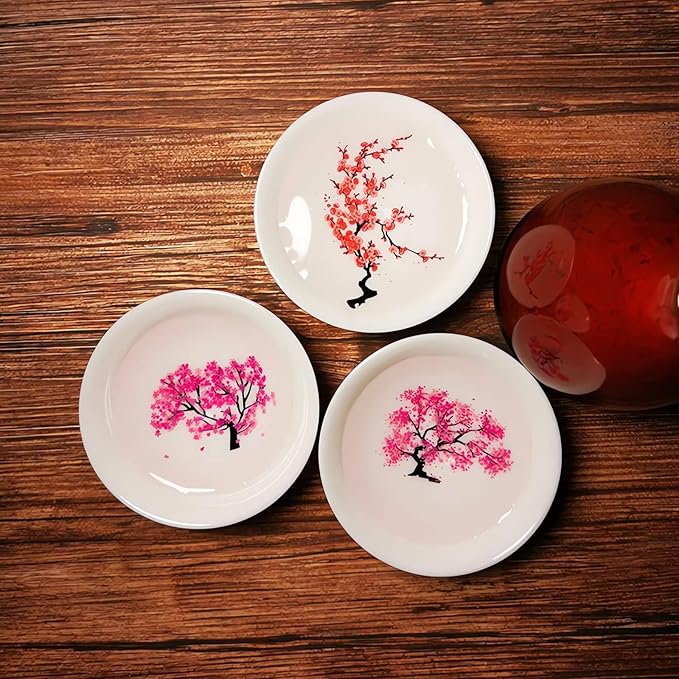Magic Sakura Cherry Blossom Sake Cup - 2023 New Ceramic Sake Cold/Hot Temperature Color Changing