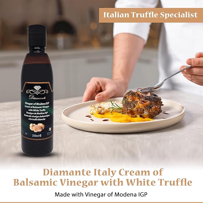 Diamante Italy Cream of Balsamic Vinegar with White Truffle Vinegar of Modena IGP - Gourmet &