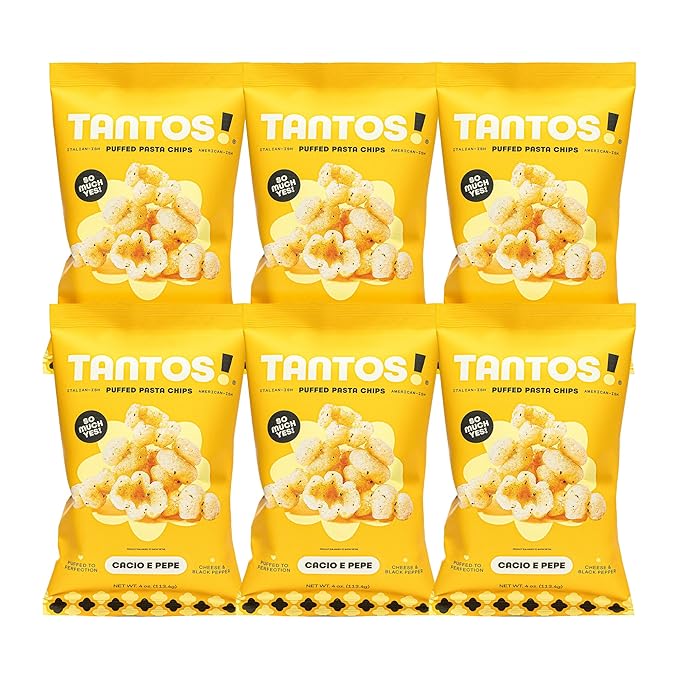Tantos! Puffed Pasta Chips ??Healthy Pasta Snack by Top Chef Joe Sasto ??Plant-Based, Low Calorie