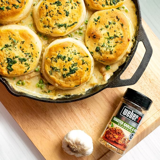 Weber Classic Grilling Spice Set with Roasted Garlic & Herb, Kick'n Chicken, Cowboy, and Garlic
