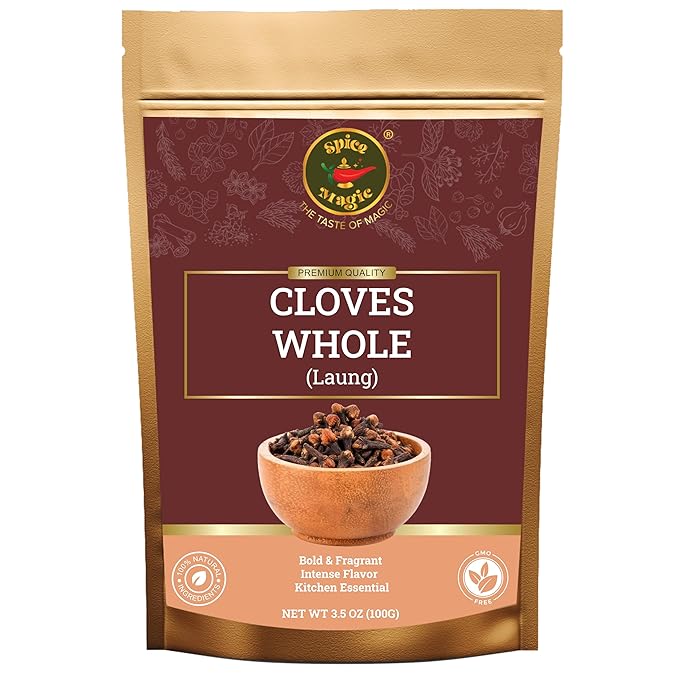 Whole Cloves - Premium Quality, Fresh & Aromatic, Non-GMO, Perfect for Cooking, Baking, and
