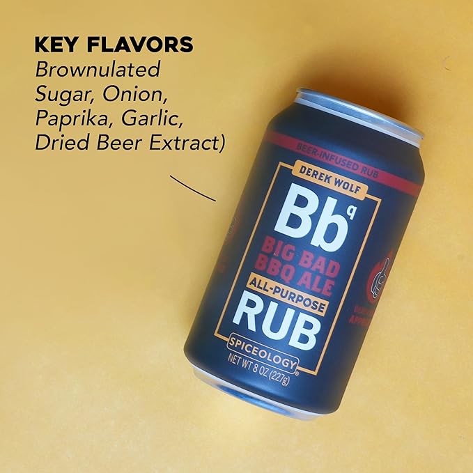 Spiceology & Derek Wolf - Big Bad BBQ Ale - Beer-Infused Barbecue Rubs, Spices and Seasonings - Use