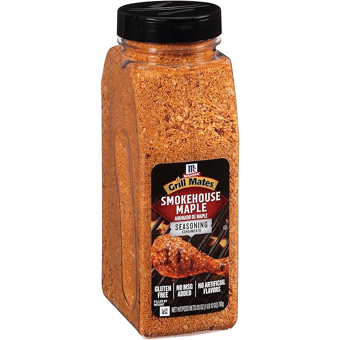 McCormick Grill Mates Smokehouse Maple Seasoning, 28 oz (Pack of 6) - Six 28 Ounce Containers of