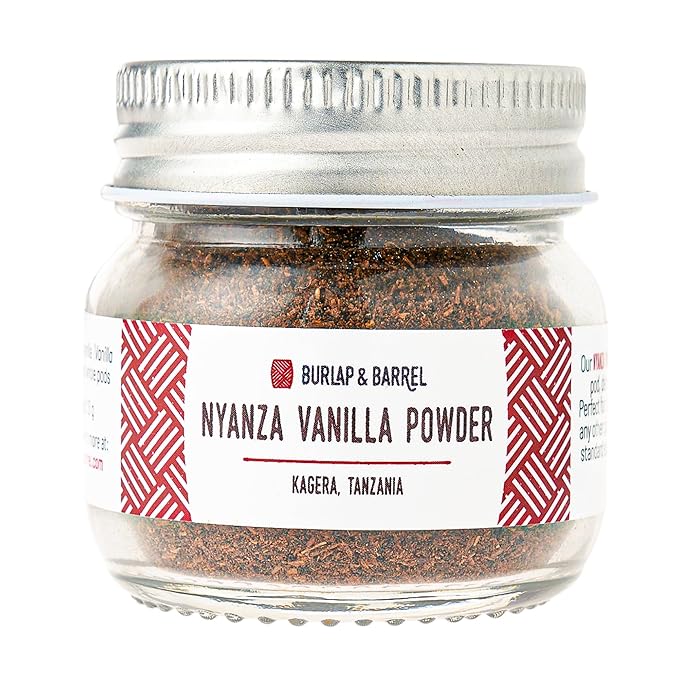 Burlap & Barrel Nyanza Vanilla Powder ??Sweet, Classic Vanilla Flavor with Date-Tannin Aroma