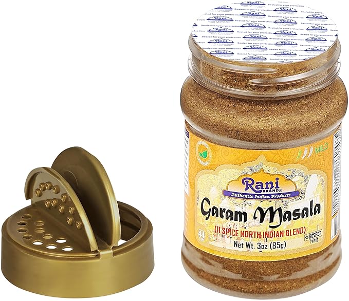 Rani Garam Masala Indian 11-Spice Blend 3oz (85g) PET Jar, Pack of 12 ~ All Natural, Salt-Free |