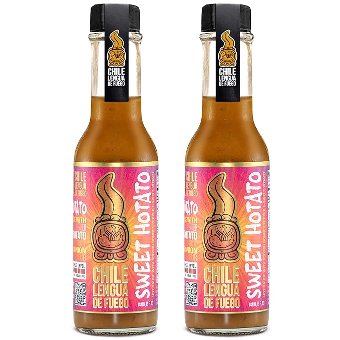 Hot Sauce | Chile Lengua de Fuego (Pack of 2, Sweet Hotato) – Sweet Potato & Passion Fruit Gourmet
